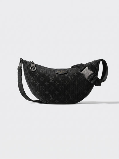 Mini Round Corduroy Crossbody Bag