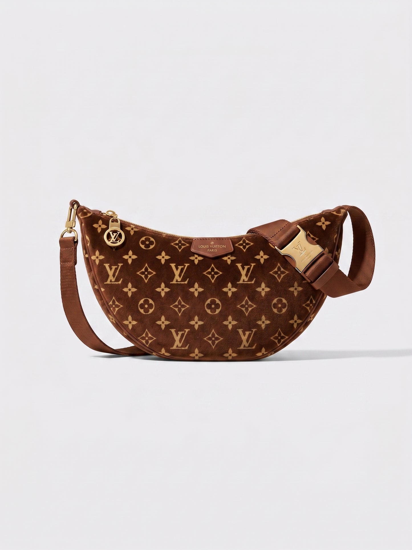 Mini Round Corduroy Crossbody Bag