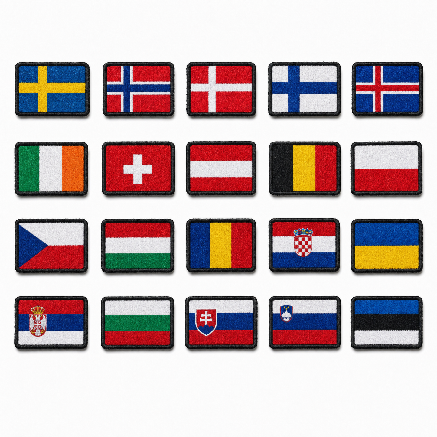 Flag Patches – Velcro Country Patch Packs