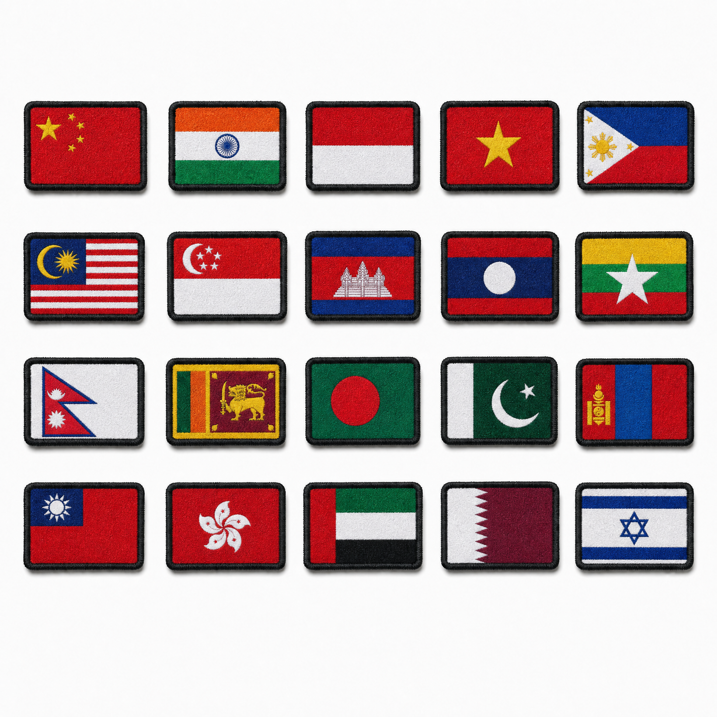 Flag Patches – Velcro Country Patch Packs