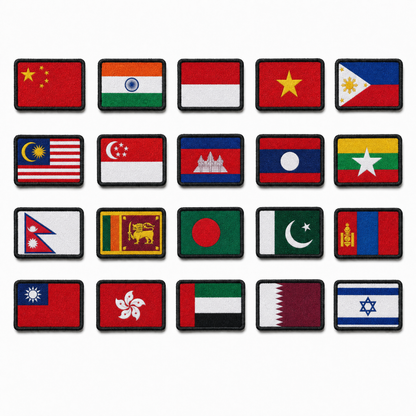 Flag Patches – Velcro Country Patch Packs