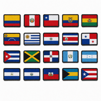 Flag Patches – Velcro Country Patch Packs