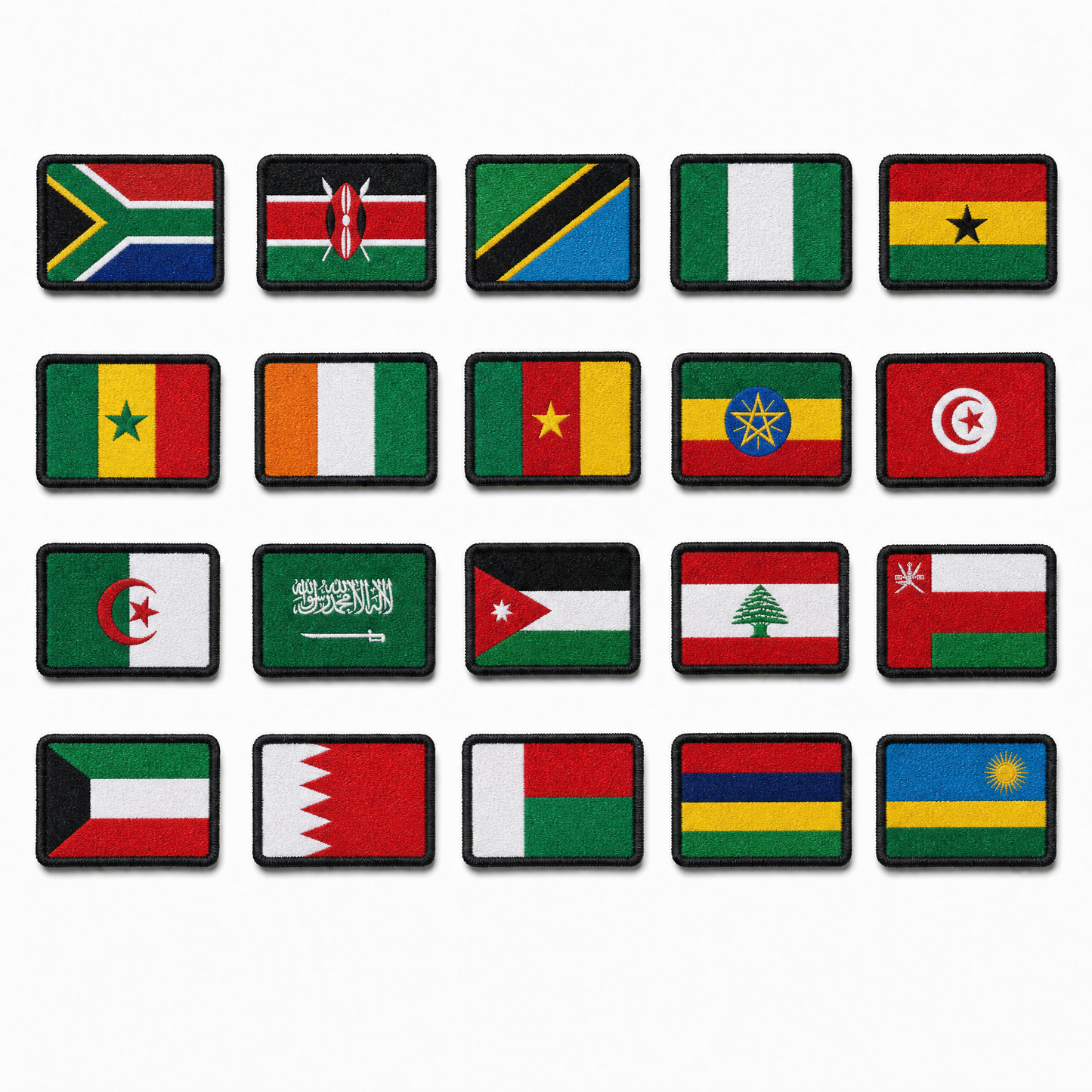 Flag Patches – Velcro Country Patch Packs