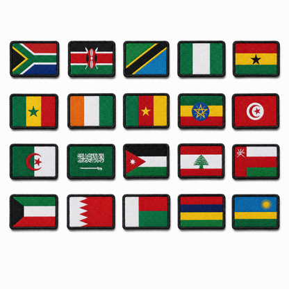Flag Patches – Velcro Country Patch Packs