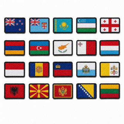Flag Patches – Velcro Country Patch Packs