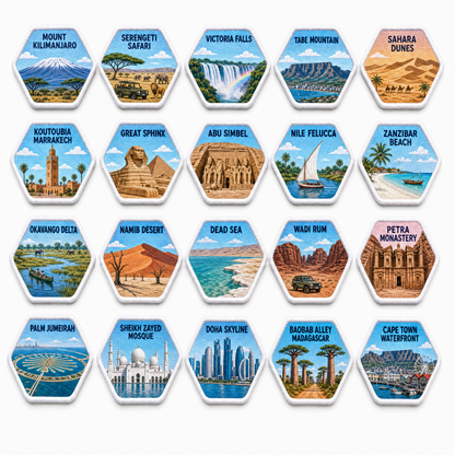 Landmark Patches – Velcro Travel Patch Packs