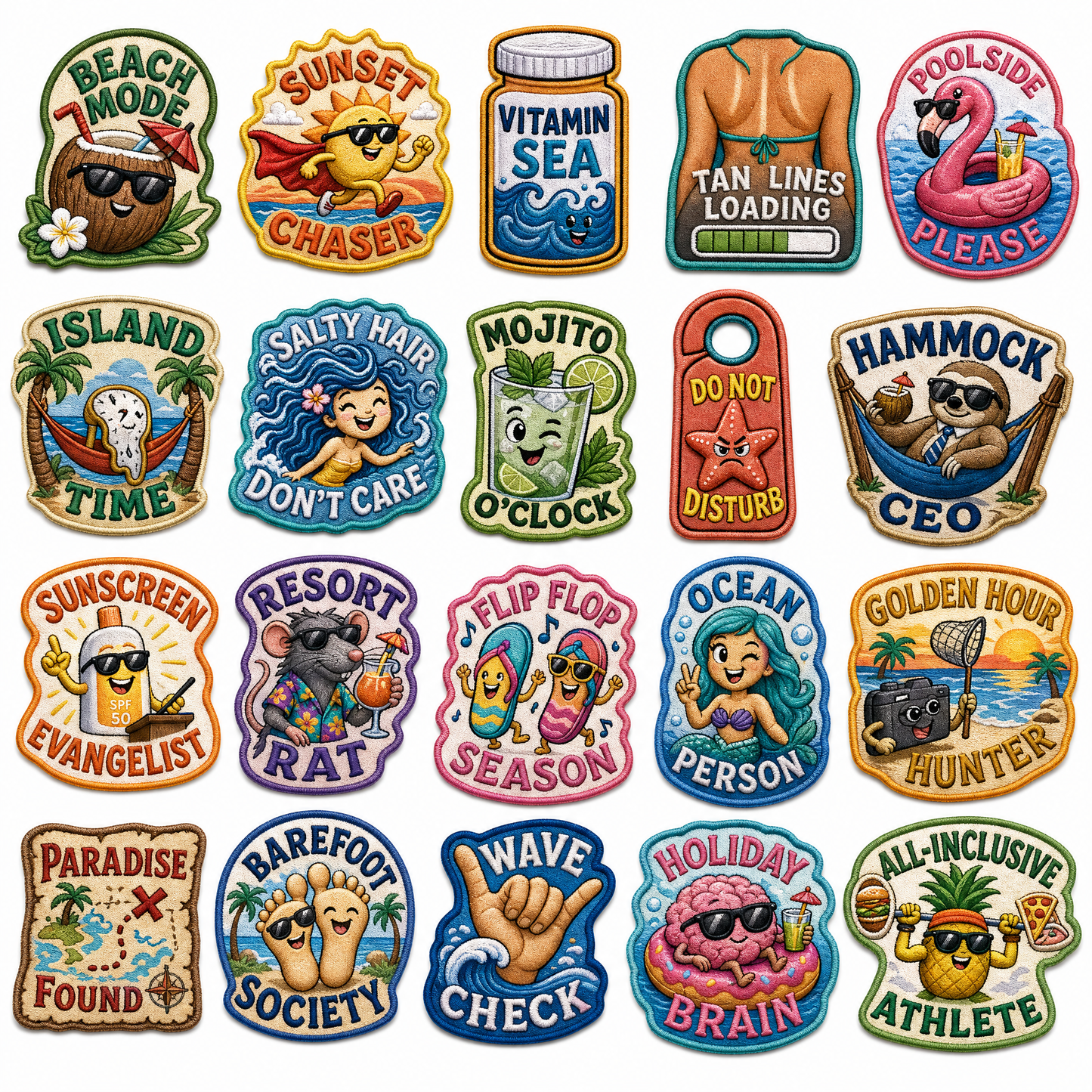 Mood Patches – Funny Travel Velcro Patch Packs