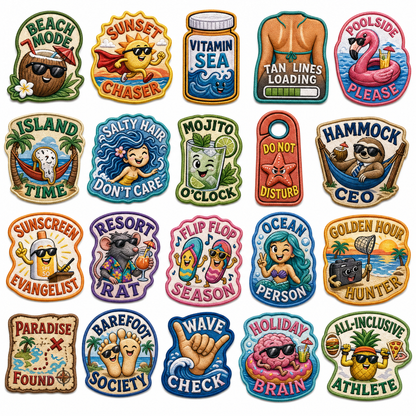 Mood Patches – Funny Travel Velcro Patch Packs